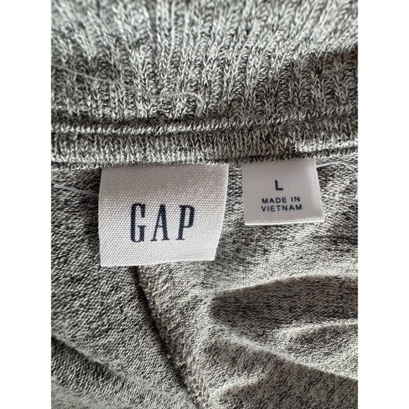 Gap Womens Heather Gray Open Front Cardigan Sweater Long Sleeve Lightweight L - Picture 15 of 16